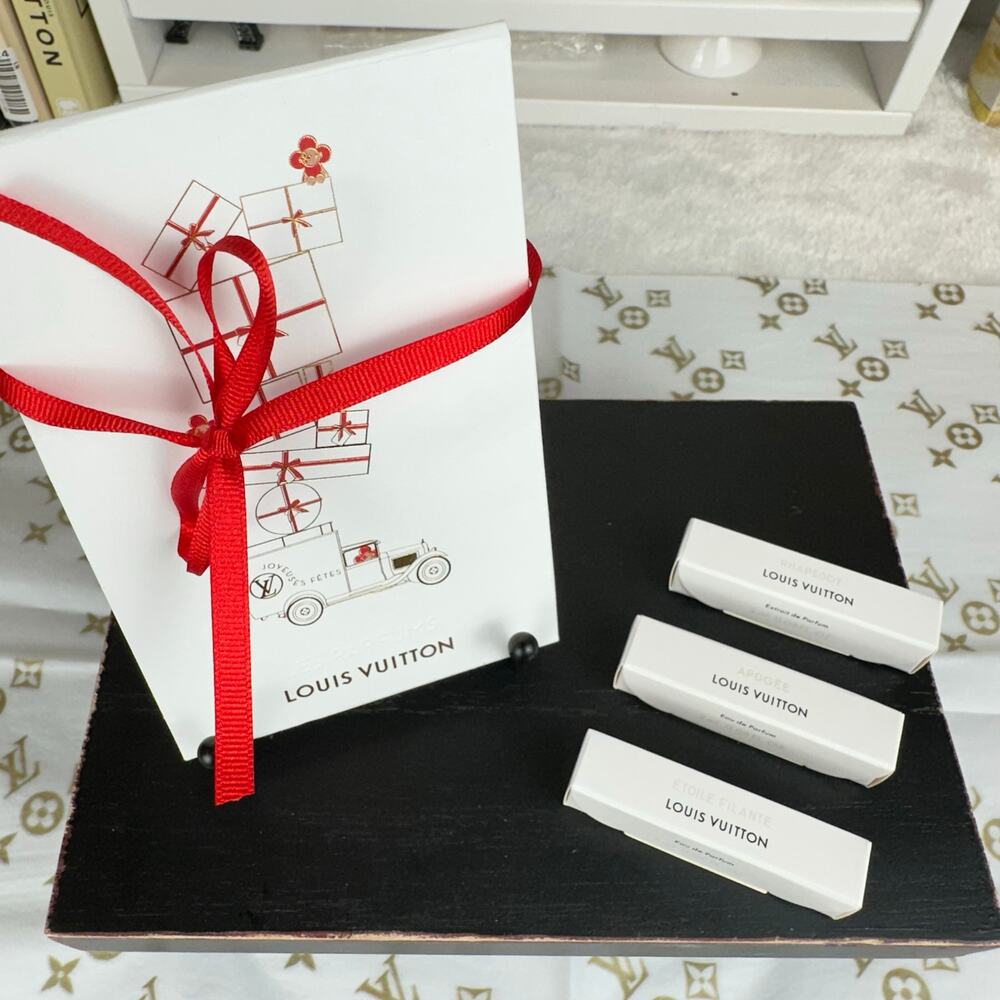 Louis Vuitton 3 mini fragrance gift set with special envelope box great gift